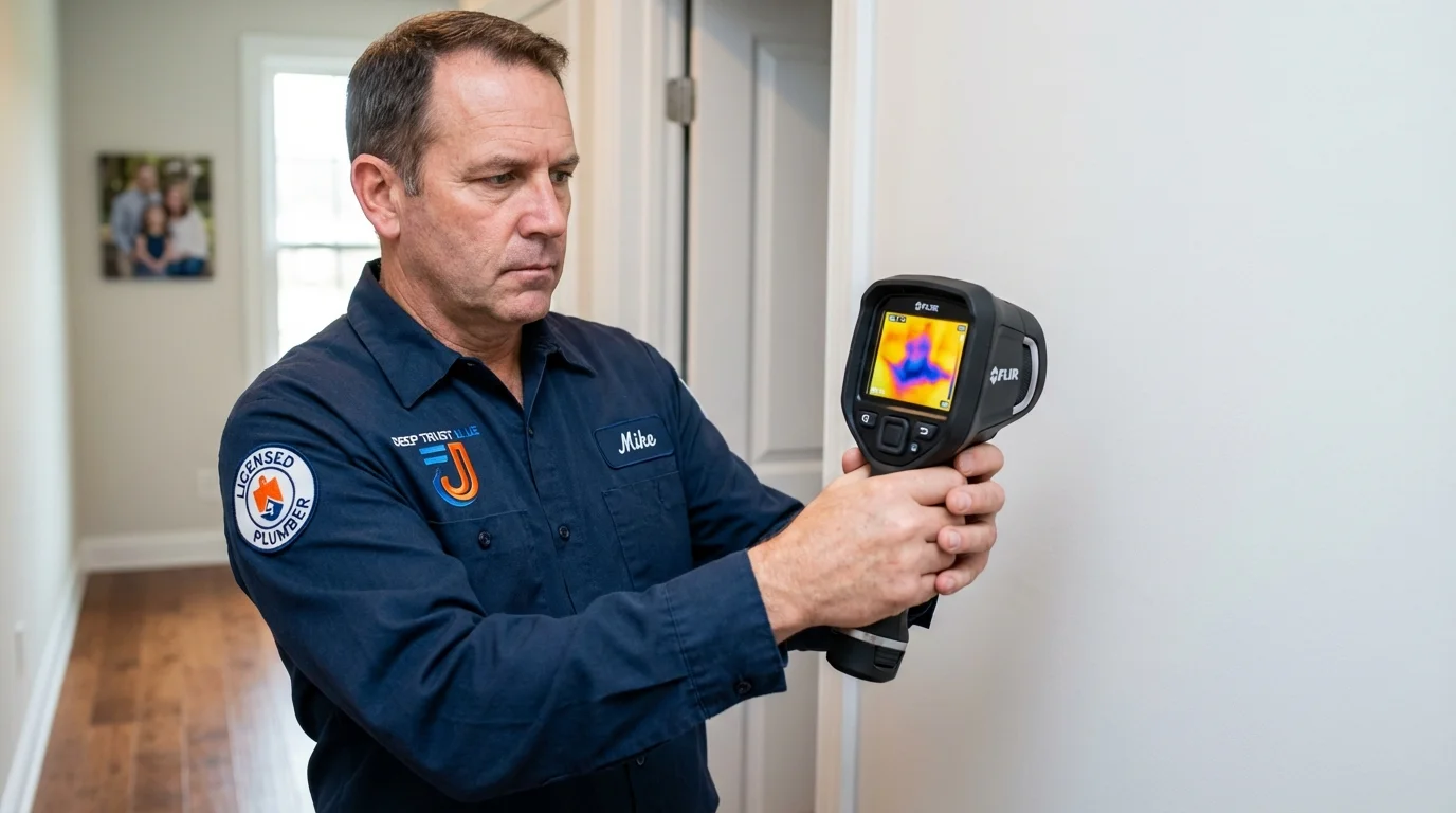Thermal imaging leak detection by Johns Plumbing LLC in Nitro